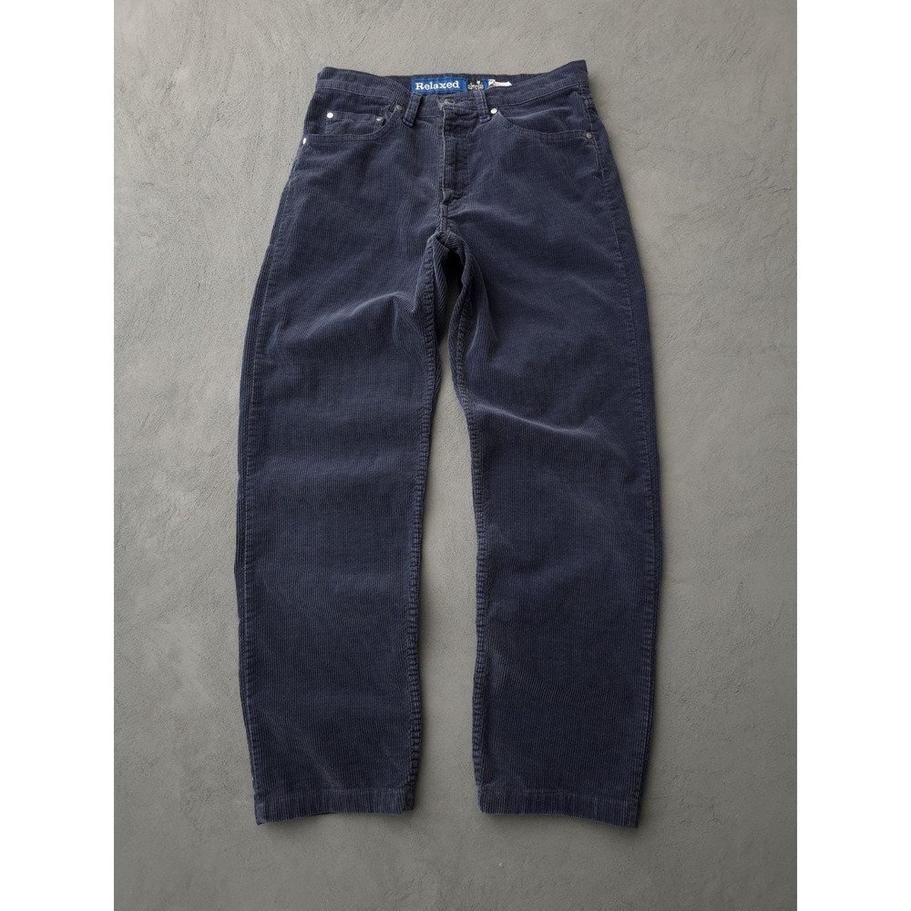 Vintage 2000s Y2K Levi's Silver Tab Blue Corduroy Pants Relaxed Fit 31 x 29